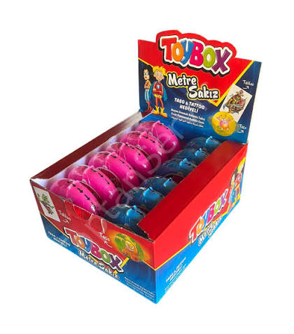 TOYBOX METRE SAKIZ: TASO VE DÖVME HEDİYELİ ŞERİT SAKIZ